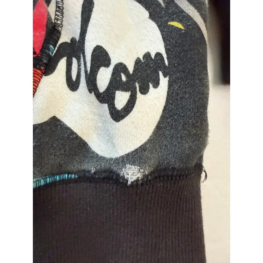 Volcom Big Monster Basic Zip Hoodie All Over Print Sherpa Lined XXL Skate Y2K - Picture 2 of 15